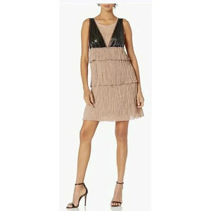 NWT BCBG Max Azria Woven Averil dress Size XS. Sequin, Mini Dress Cocktail,
